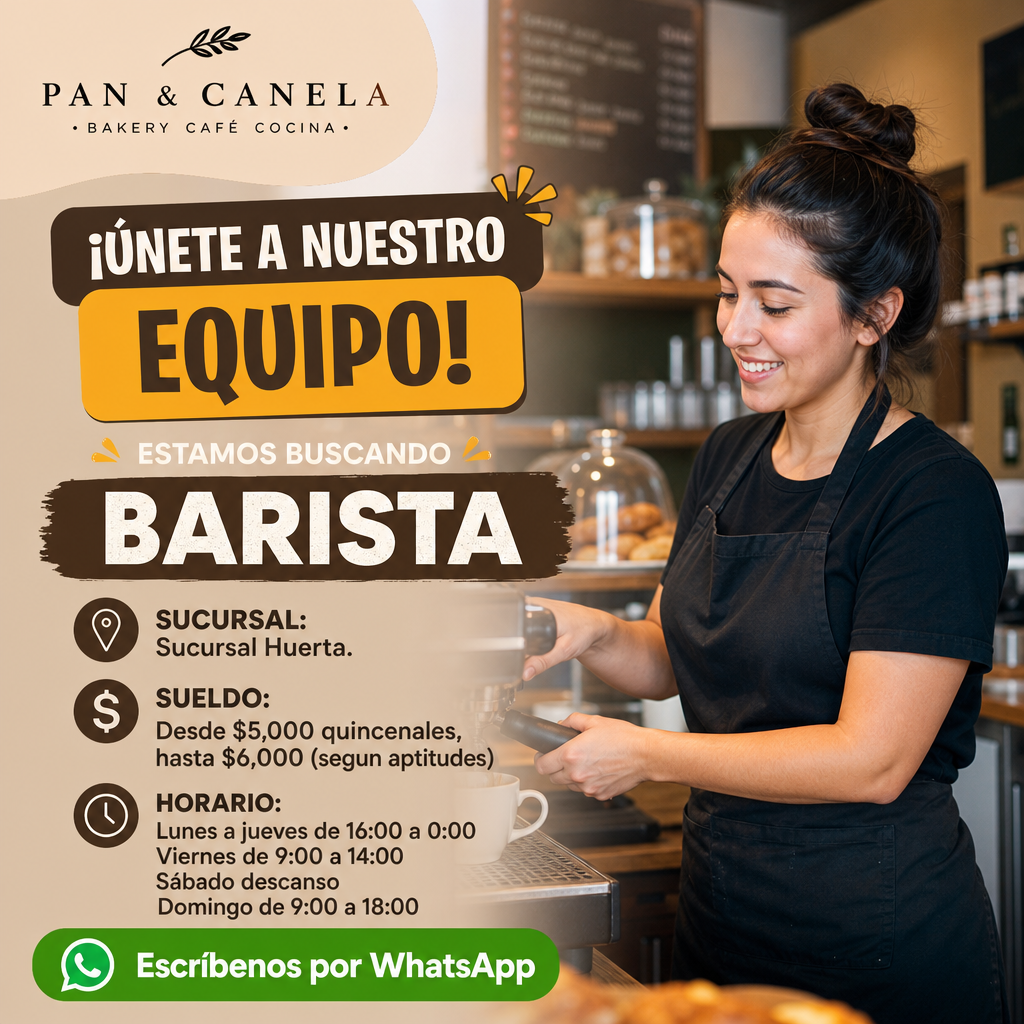 Vacante de Barista en Huixquilucan