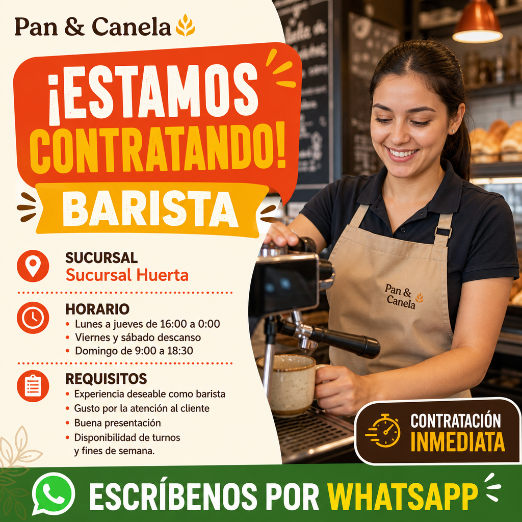Vacante de Barista en Huixquilucan
