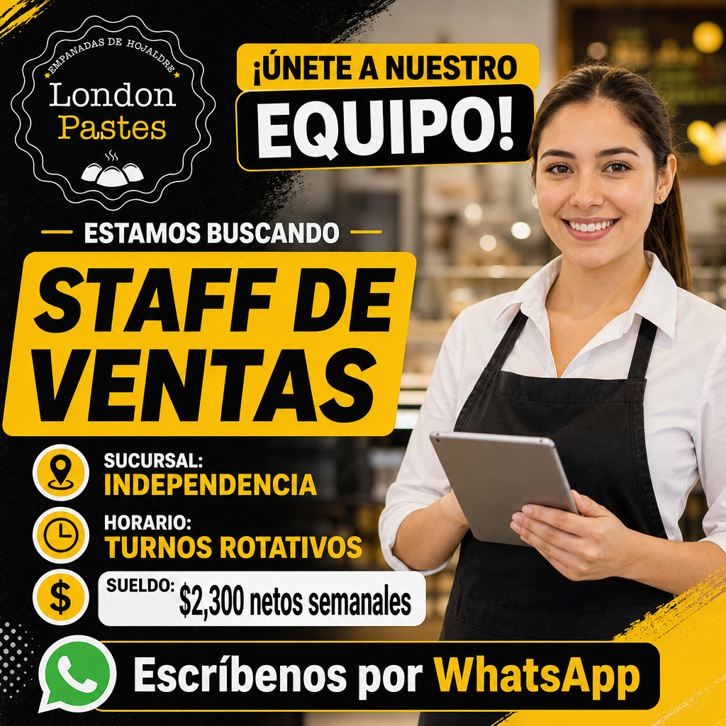 Vacante de Staff de Ventas en Guadalajara