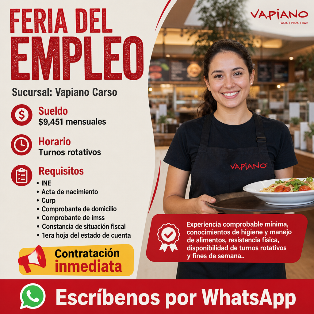 Vacante de Feria del empleo en Ciudad de México