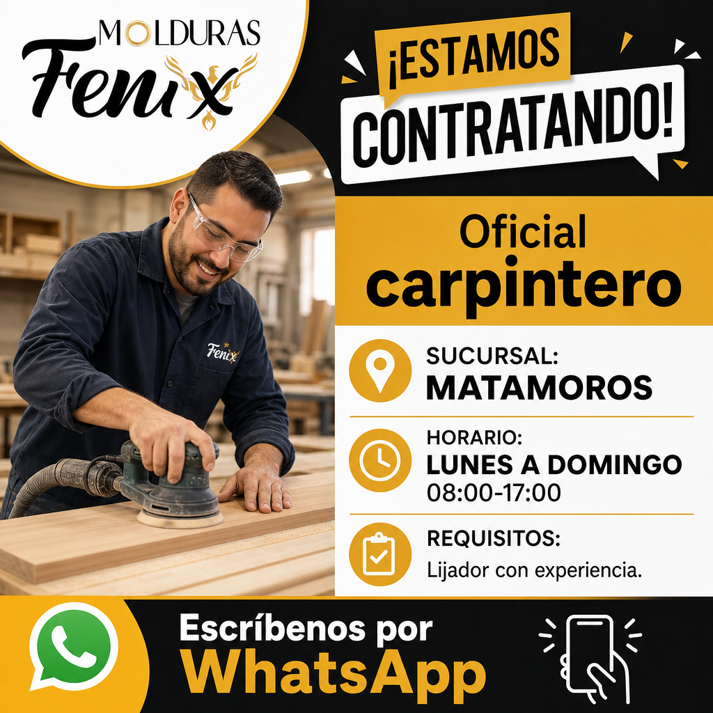 Vacante de Oficial carpintero en Ayotlán