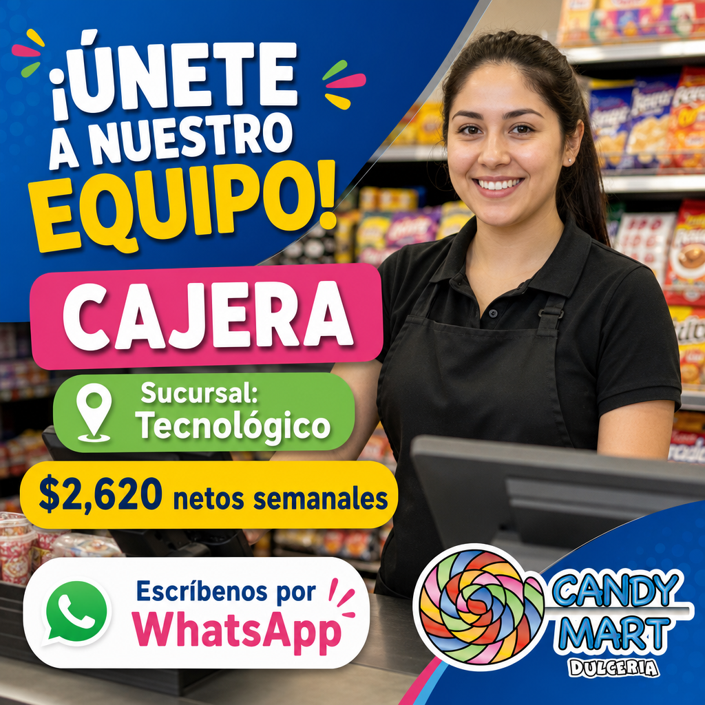 Vacante de Cajera en Chihuahua