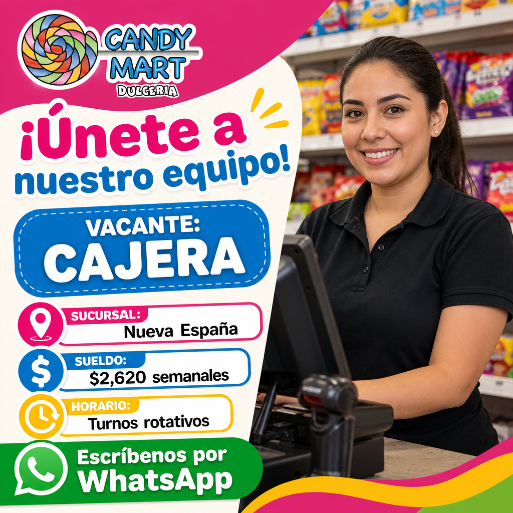 Vacante de Cajera en Chihuahua