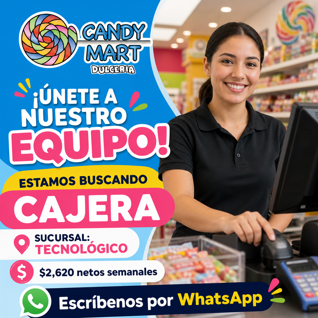 Vacante de Cajera en Chihuahua