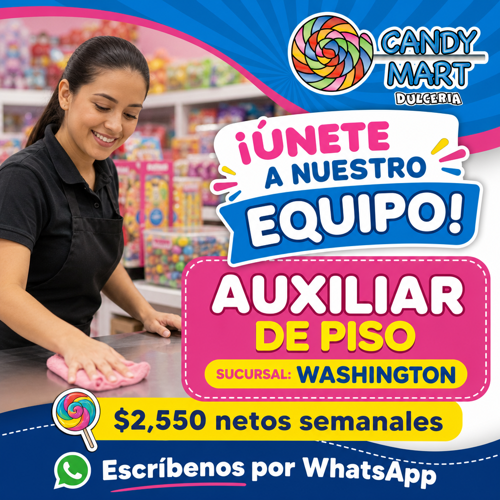 Vacante de Cajera en Chihuahua